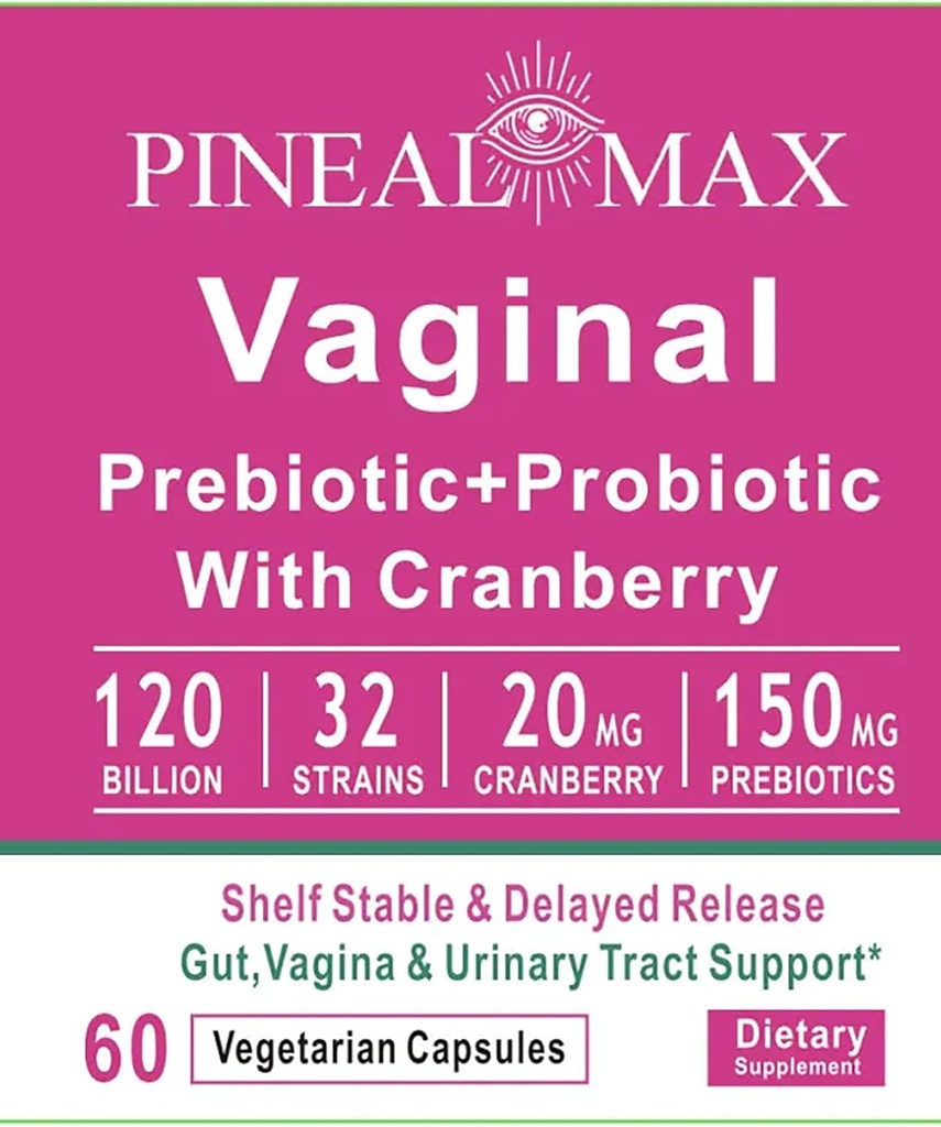 Vaginálny prebiotikum+Probiotikum s brusnicou, 120 miliárd CFU, 32 kmeňov, 150 mg Prebiotiká