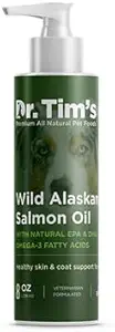 Dr. Tim's Wild Aljašský lososí olej, 8 oz Bottle, Green (WASO8OZ)