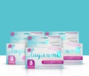 Lagicam 3 deň Kvasinková infekcia Liečba pre ženy, Začnite pracovať na 1. deň, Mikonazol Nitrate, Antimykotický Vaginálny krém pre svrbenie a podráždenie, 3 Jednorazové aplikátory a krém (Stock of 3)