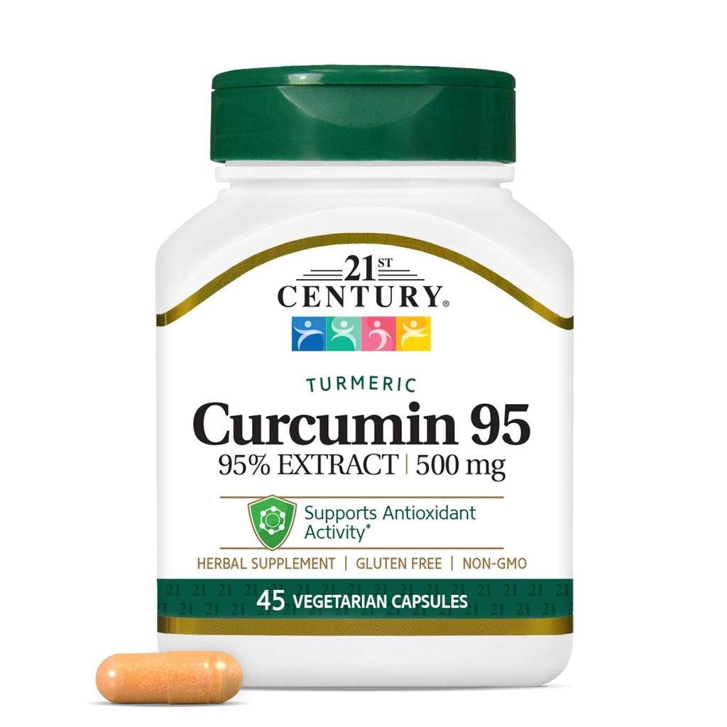 21st Century Curcumin 95 Bylinné doplnky, 45 Počet (22757)