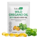 Olej z Oregano s olejom z čierneho semena, Organic Oregano Oil Softgels,Oregano Oil Capsuls Organic, non-GMO, Gluten Free,120