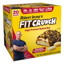 FITCRUNCH Proteínové tyčinky, Snack veľkosť hodnotové balenie, bez lepku, vyrobené s srsťou proteíny (20 Snack Veľkosť Bary, Arašidové maslo)