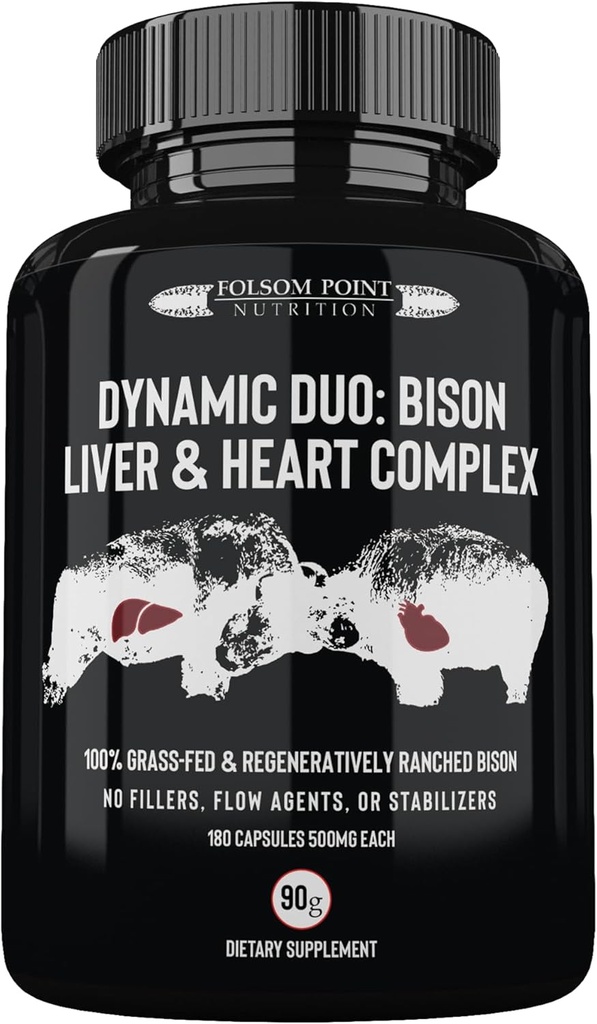Dynamic Duo: 100% Grass-Fed Bison Pečeň & Heart Complex 