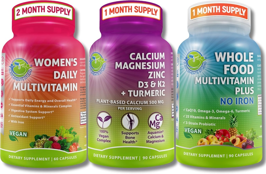 Vegan Multivitamíny & Calcium Trio 