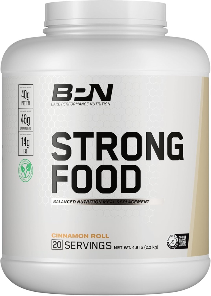 BARE VÝKONNOSTNÁ VÝŽIVA, BPN Strong Food Complete Nutrition Replacement, škorica roll