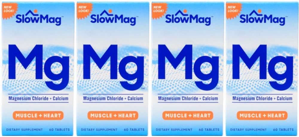 Slow Mag Chlorid horečnatý a vápnik, 60 tabliet