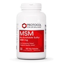 Protokol MSM Biodostupný síra - 1 000 mg - Podporuje spoločné zdravie a zdravé vlasy, koža a nechty* - Vegan a Non-GMO - 180 Veg kapsuly