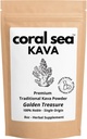 Kava prášok Noble Kava Kava Root Drink Vanuatu Tradičné Grid čaj upokojujúce pozdvihnutie silný prírodný horký chuť Zlatý poklad 8oz