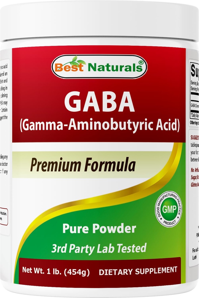 Najlepšie prírodné GABA (Gamma Aminomasová kyselina) Čistý prášok 1 libra