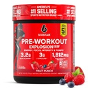 Powder Six Star Pre-Workout pre mužov a ženy, Fruit Punch (30 Servings) - Preworkout Explosion 2.0 Energy Powder Drink Mix with Beta-Alanine & Caffeine - Sports Nutrition Supplement Products