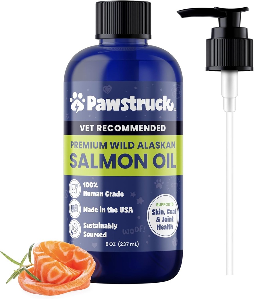 Pawstrack Pure Human-Grade Wild Aljašský lososový olej pre psy a mačky 