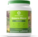 Amazing Grass Green Superfood Energy: Super Greens Powder & Plant Based Caffeine with Green Tea, Repeat Root Powder & Ľan Seed, Citrónová vápno, 100 Servings (Backaging May Vary)