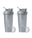 BlenderBottle Classic fľaša Shaker Perfektné pre proteínové Shake a pre cvičenie, 28-Ounce (2 balenia), Pebble Grey