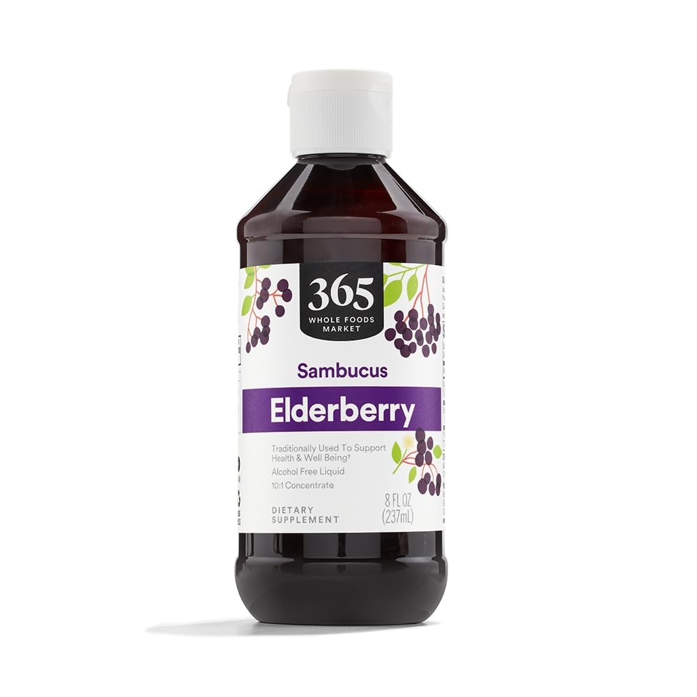 365 Podľa trhu s celými potravinami, bazový sirup, 8 Fl Oz