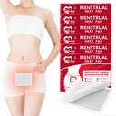 Menštruačné záplaty, Heat záplaty pre mentálne kríky, Prenosné obdobie Kŕče Tepelná terapia Patches - 6 Balenie Hot Compress Warm Wrap, Cestovanie Essentials for Women