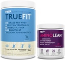 RSP NUTRITION AminoLean pre cvičenie energie (BlackBerry granátové jablko 30 Servings) s TrueFit proteín prášok (Vanilla 2 LB)