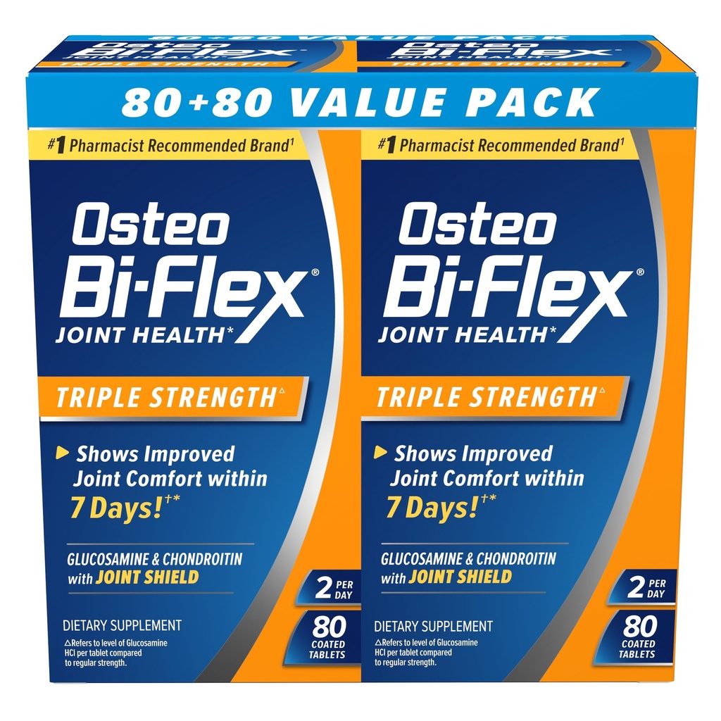 Osteo Bi-Flex Triple Sila Twin, 80 Počet, 2pack