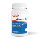 Rugby Vitamín D3 2000 IU (50 μg) - denne bezlepkový vitamín D doplnok pre kosť, zuby a imunitné zdravie 100 tabliet