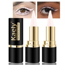 Kaely 2Pcs Quartz Queen White Gél očné vankúšiky, Natural Cream Eye Liner Nepremokavý Šmuha dôkaz, Matte Waterline Eyeliner Eye Shadow Stick, Brighten Eye Makeup, Vegan & Cruelty-Free