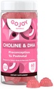 Prenatálny cholín a DHA Gummies - Predpoveď na postnatálne Gumičky vitamínové doplnky pre tehotné ženy - Sladené s mníšskym ovocím - 3. strana testované - Non GMO, Gluten Free, Vegan