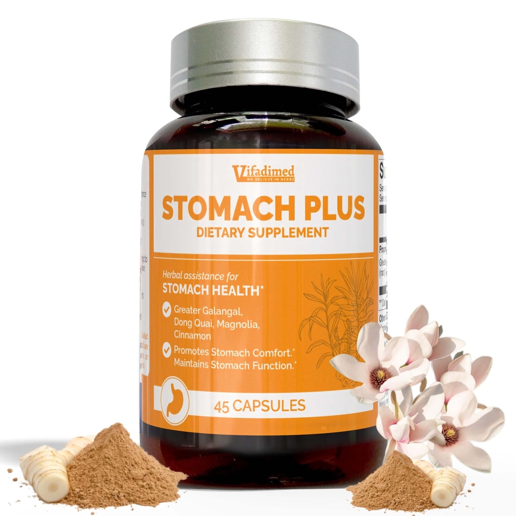 Žalúdočné Plus-pre Žalúdok, Gastritída, Žalúdočné Lining Opravy, Acid Reflux, Pálenie záhy, Poruchy trávenia, s Galangal, Dong Quai, Škorica a Magnolia-45 Kapsule