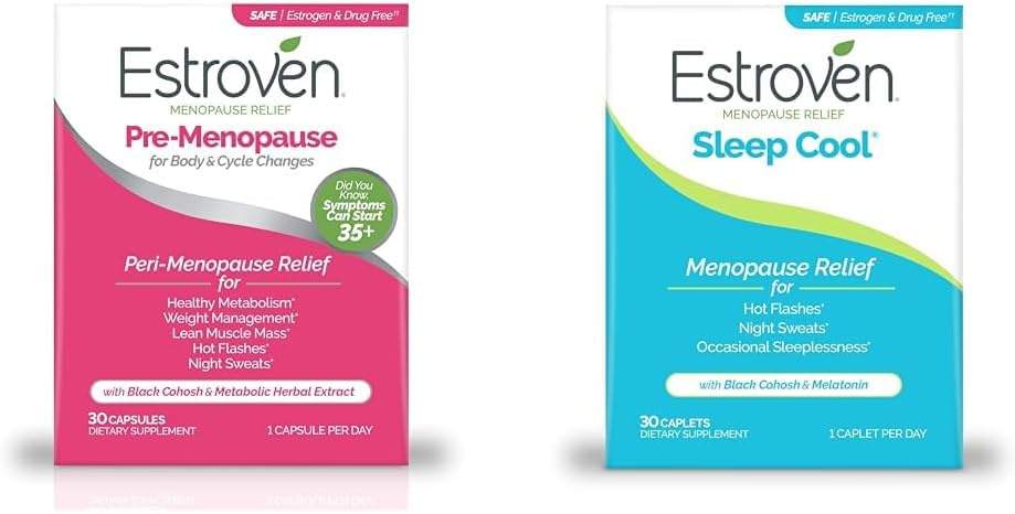 Etroven Menopauza Relief Bundle s pre-Menopauza 30 Ct a spánok Cool 30 Ct