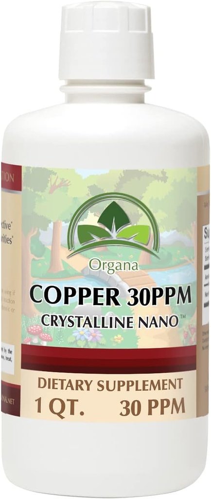 Organa Pure Crystalline Liquid Copper Supplement - 30 PPM - Koloidné minerály