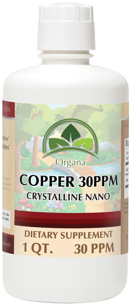 Organa Pure Crystalline Liquid Copper Supplement - 30 PPM - Koloidné minerály