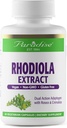 Rajové byliny Rhodiola Extract 500mg, Super Potent Antioxidant, Ultra Pure, Vegan, Non-GMO, Gluten Free, 60 Vegetariánske kapsuly