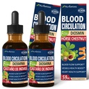 Krvné cirkulačné kvapky, Oxid dusnatý doplnok pre prietok krvi, tlak a srdce zdravie W/horse Chestnut extrakt kvapaliny. Castaño de Indias y Diosmina para la Circulacion y Varices. 4 oz