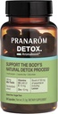 Pranarom - Aromaboost Detox Bylinné doplnky - Eliminuje toxíny a odvodňovače Telo - mlieko bodliak a zinok - Vitamíny D3 a E - Citrón Esenciálny olej - 60 Počet