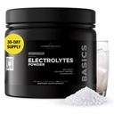 Livingood Daily Electrolytes Powder, Electrolytes Hydration Powder with Magensium, Drasel, Sea Salt and Coconut Water Cukor Free Electrolyte Drink Mix, Keto, Gluten Free, Unflavred, 30 Servings