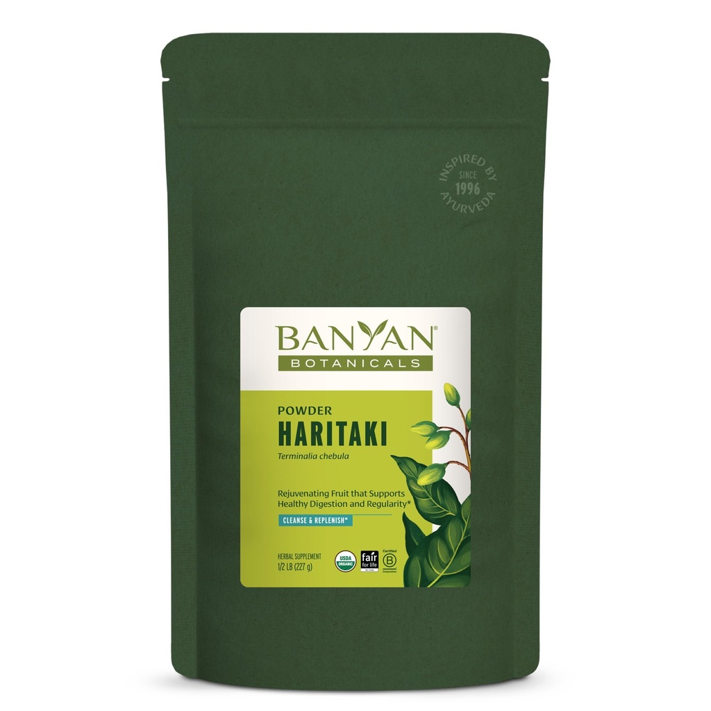 Banyan Botanicals Haritaki Powder - Certified Organic, 1/2 libra 