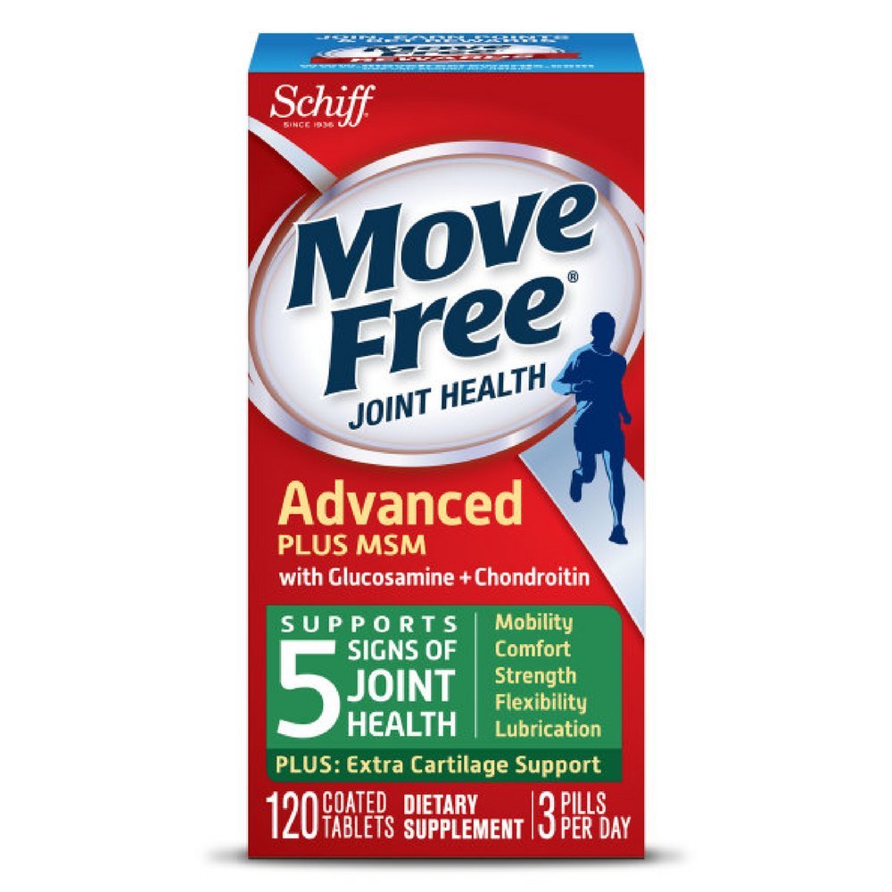Presunúť Free Advanced Plus MSM, 120 tabliet - Joint Health Supplement with Glucosamine and Chondroitin (Pack of 4)