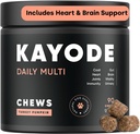 Kayode Daily Multi - pes Multivitamín a superfood žuvačka. Vyplňte Nutrient Gaps. Pomáha kĺby, Trávenie, srdce, mozog, močové a ďalšie. Pridať Nutrients Dog Food Misses. Skvelé aj pre šteniatka.