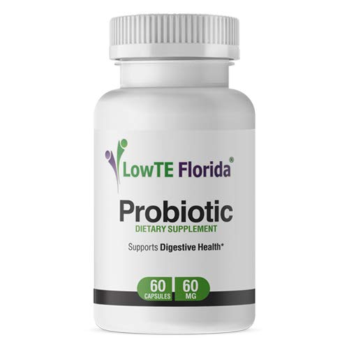 LowTE Florida® Probiotic Supplement - 60 Kapsule, 60 mg, Probiotiká pre Digestive Health and Immune Support with Lactobacillus Acidophilus, Lactobacillus Rhamnosus & Bifidobacterium Longum