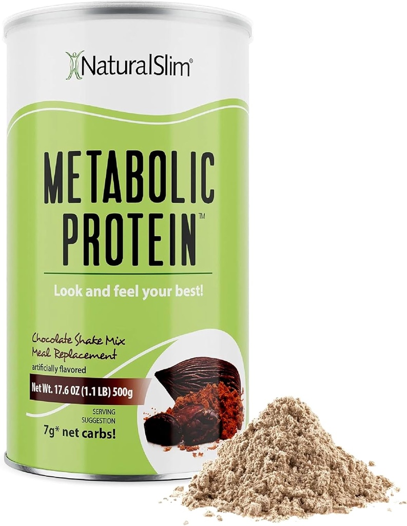 NaturalSlim Metabolické Srvátkový Proteín prášok Čokoláda Nízky Carb, Strava Replacement Shake w/vitamíny, Minerály a aminokyseliny L-Glutamine 