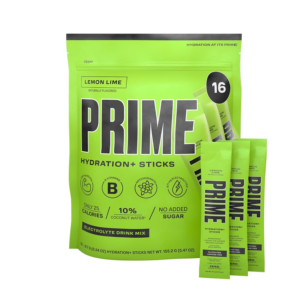PRIME HYDRATION+ Sticks Lemon Lime 