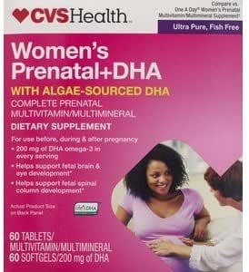 CVS DHA Prenatálny multivitamín 2 Step Program Tablety - 60 dní