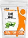 BulkSupplements.com Aloe Vera Extract Powder - Aloe Vera Supplement, Herbal Supplement - Vegan & Gluten Free, 100mg per Serving, 250g (8,8 oz) (Pack of 1)