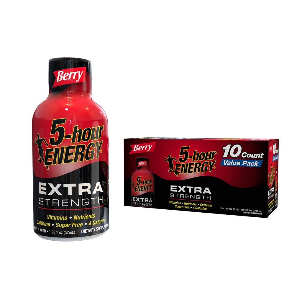 5 hodín ENERGY® Shot, extra sila, Berry, 10 balení