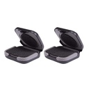 SOUNDLINK Storage Case Hard - Sluchové pomôcky nosiace malý držiak pre CIC, ITC, nie pre BTE ABS Black (2 ks v 1 balení)