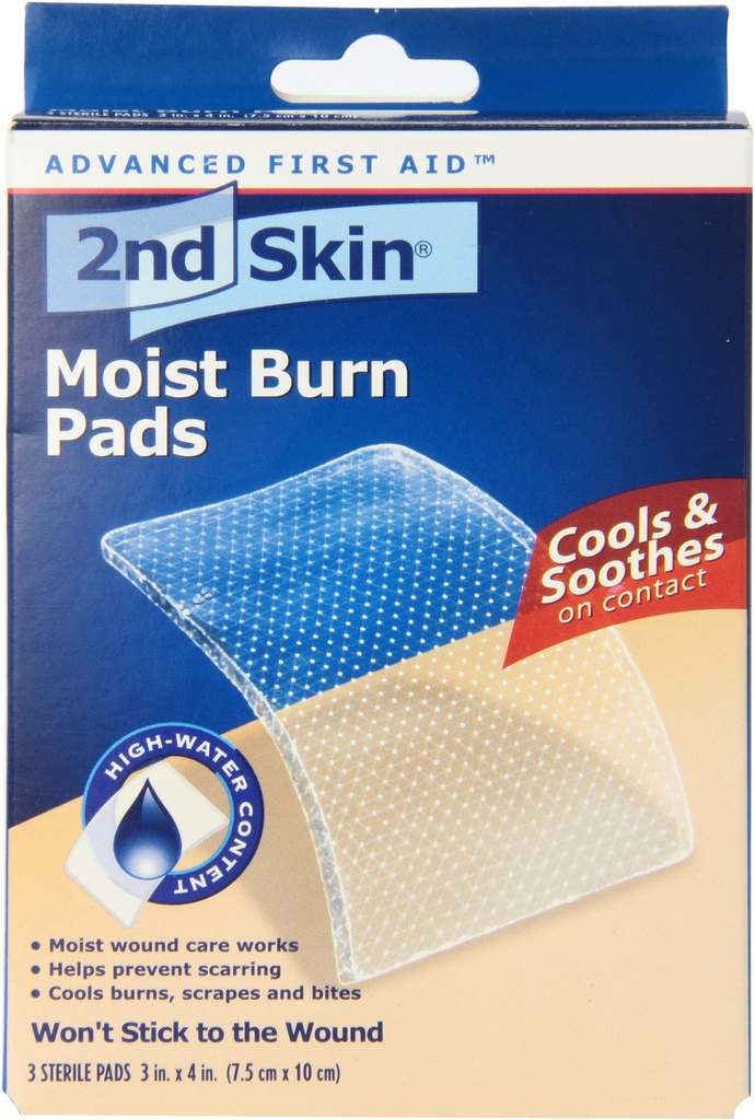 Spenco 2nd Skin Moist Burn Pads, veľké (3 x 4 palce), 3-Count