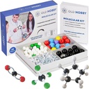 Starý Nobby Chemistry Model Kit - 115 Piece Molecular Model Set obsahuje atómy, Bonds, Inštruktívny sprievodca - STEM Science Tool for Students, Organic Chemistry, Molecular Learning - Farebné modely