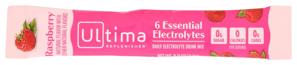 Ultima Replenisher Malinová Electrolyte Drink Mix Single, 0.11 OZ
