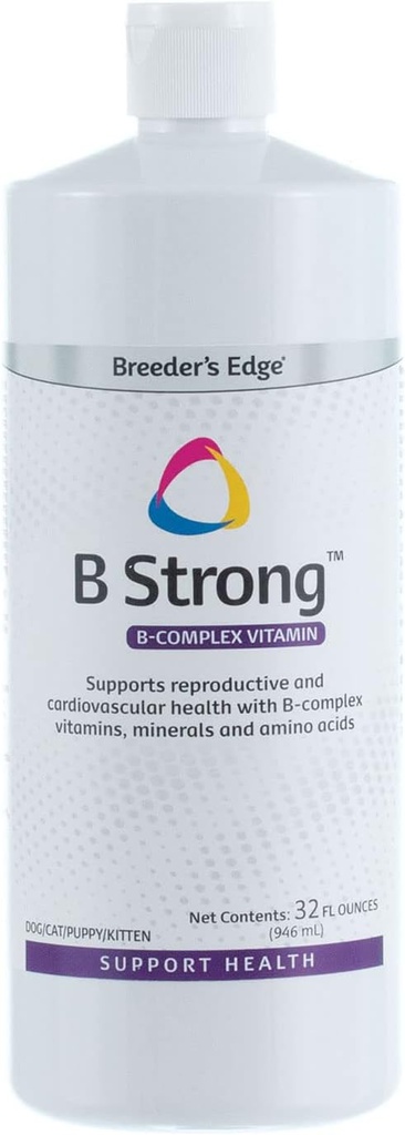Oživenie zdravie zvierat Breeder hrana - B silný - B vitamín, železo a minerálne doplnky - vitamín B pre psy, mačky, šteniatka a kittens - 32 oz Tekutina