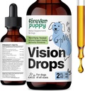 Forever Puppy Vision Doplnky pre psy - Tinktúra očí w/Bilberry & Eyebright Herb - Všetky plemená a veľkosti - Liquid Dog Food Supplements for Vision Support & Eye Cur & Alco-Free - 2 oz