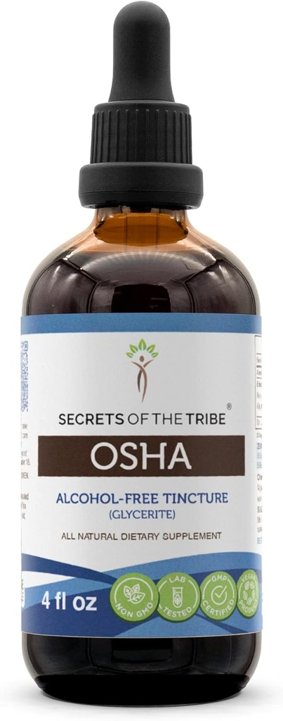 Tajomstvá tekutého extraktu bez obsahu alkoholu Tribe OSHA, OSHA (Ligusticum porteri)