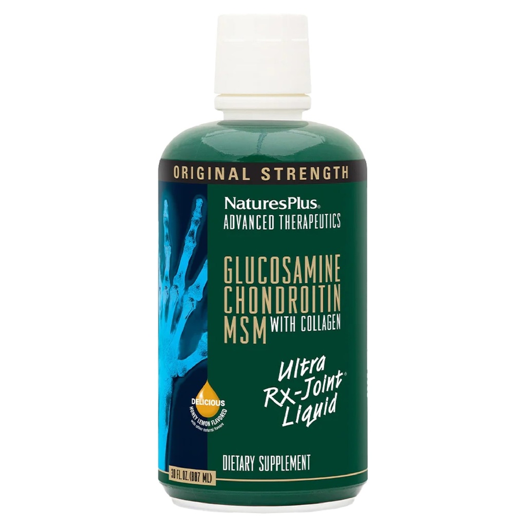 Prírody Plus Ultra Rx-Joint Liquid, med Lemon - 30 fl oz - Podporuje zdravú spoločnú funkciu - s glukozamínom, chondroitín & MSM - bez lepku - 30 Servisov