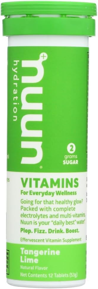 Nuun Vitamíny: Tangerine Lime Daily Hydration Supplement (3 rúrky z 12 kariet) 3